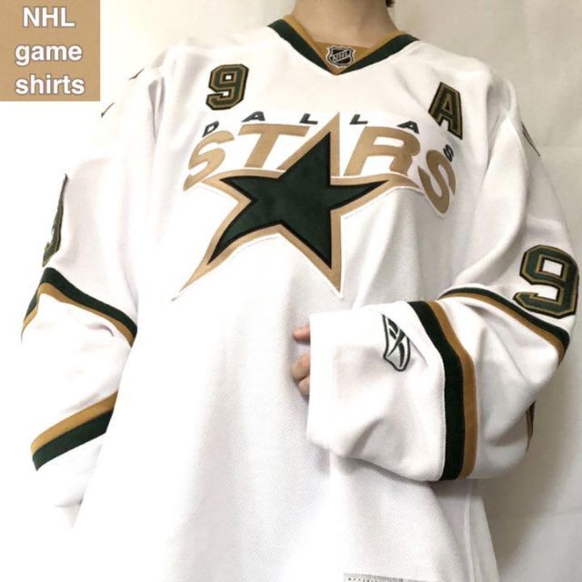 NHL☆ゲームシャツ  90s デカロゴ 希少 ゆるだぼ 人気カラー