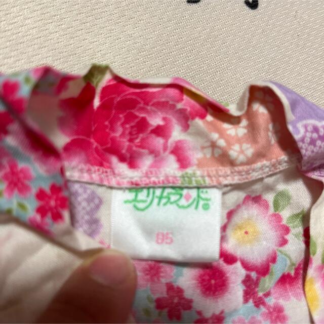 甚平　ピンク キッズ/ベビー/マタニティのキッズ服女の子用(90cm~)(甚平/浴衣)の商品写真