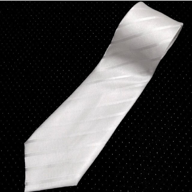 白ネクタイ ネクタイ 白 冠婚葬祭 メンズのファッション小物(ネクタイ)の商品写真