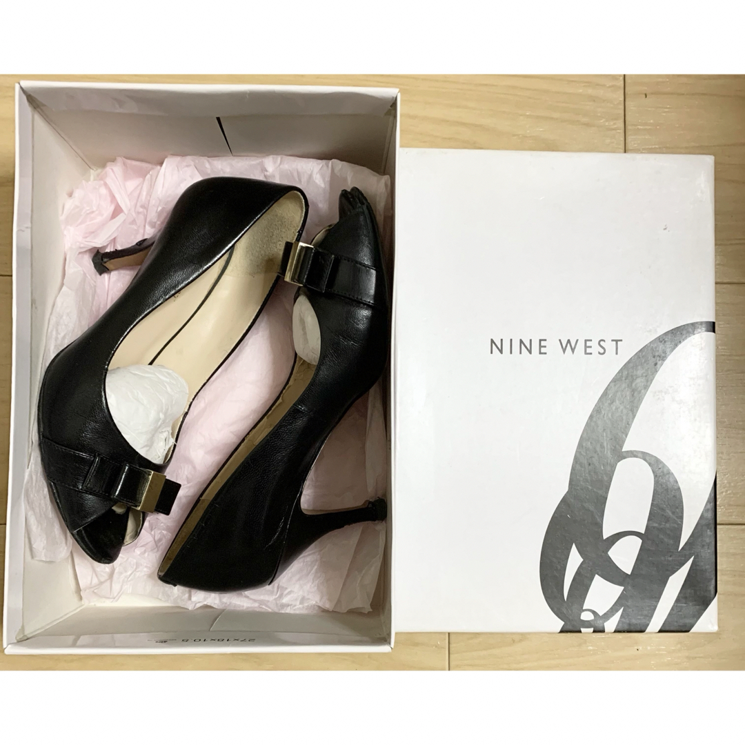 NINE WEST(ナインウエスト)の8/8〆◎NINE WEST赤ヒール黒ダイアナ薔薇シャネルcoachルブタン好 レディースの靴/シューズ(ハイヒール/パンプス)の商品写真