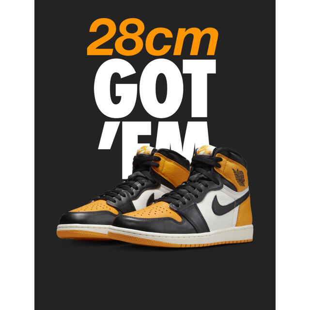 Nike Air Jordan 1 High OG Taxi 28cm