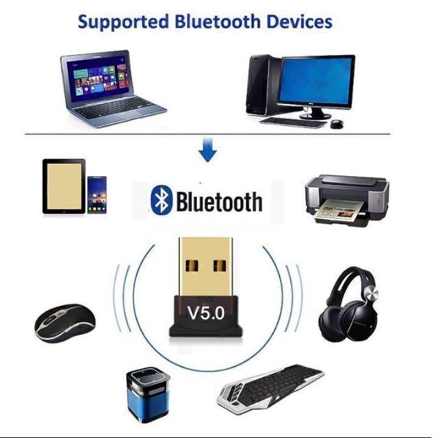 5.0 USBドングル Bluetoothレシーバー　新品＊USBアダプター⑥ スマホ/家電/カメラのPC/タブレット(PC周辺機器)の商品写真