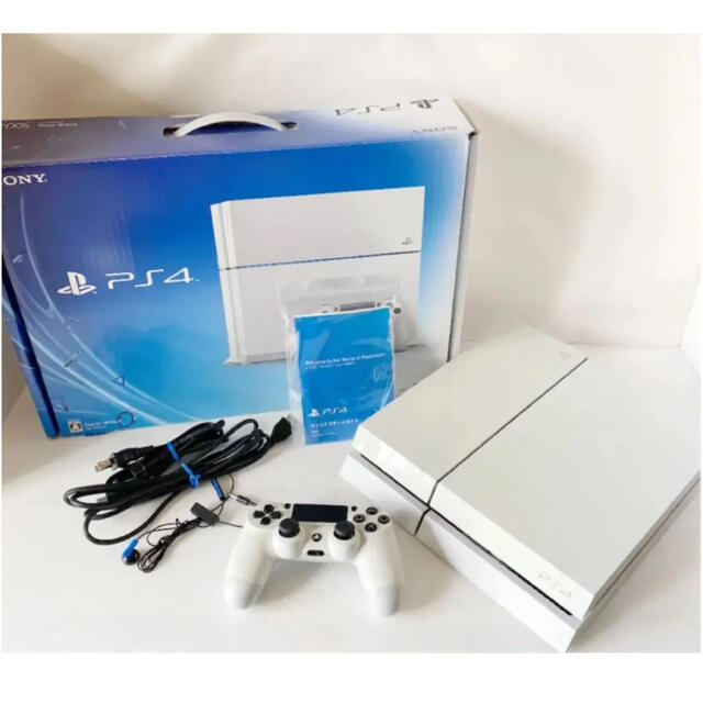 PlayStation4 - PS4 本体 グレイシャー・ホワイト 500GB CUH-1100Aの ...