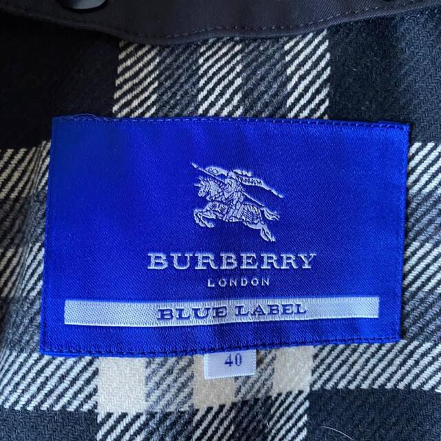 BURBERRY BLUE LABEL(バーバリーブルーレーベル)の美品 バーバリーブルーレーベル ウールライナー付 トレンチコート 日本製 40 レディースのジャケット/アウター(トレンチコート)の商品写真