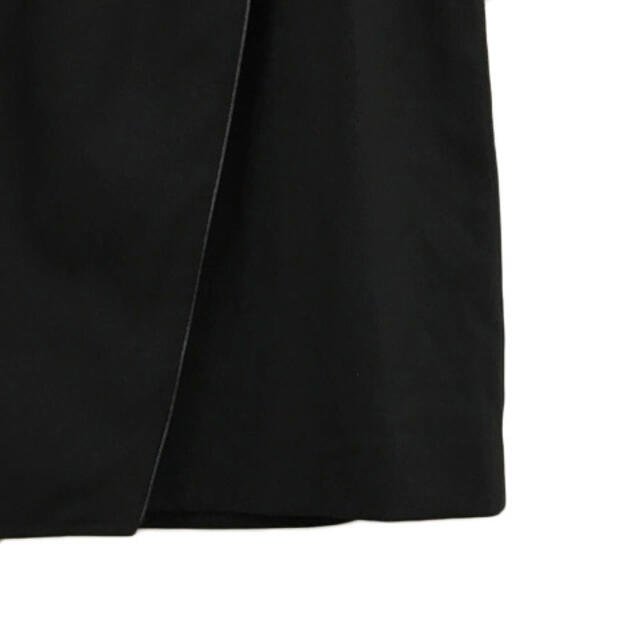 QUEENS COURT(クイーンズコート)のクイーンズコート スカート タイト ひざ丈 ラップ風 無地 1 黒 ブラック レディースのスカート(ひざ丈スカート)の商品写真