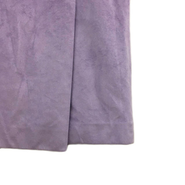 Mystrada(マイストラーダ)のマイストラーダ スカート タイト 膝下 スエード調 無地 34 紫 ラベンダ― レディースのスカート(ひざ丈スカート)の商品写真