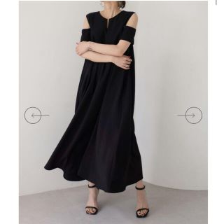 アメリヴィンテージ(Ameri VINTAGE)のGrace Cutting Flare Dress  (ロングワンピース/マキシワンピース)