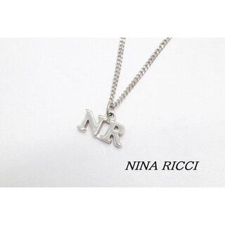 【KU190】NINA RICCI ニナリッチ NR ロゴ モチーフ ネックレス
