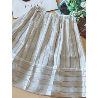 送料込・まとめ買い 新品タグ付き!FOXEY La Seineスカート 40 Rene