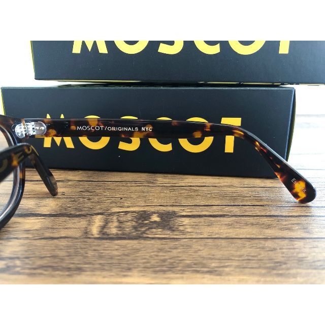 MOSCOT LEMTOSH 44 TORTOISE 度なしクリア・カラー付きの通販 by