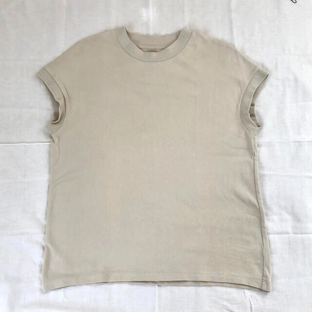 MUJI (無印良品)(ムジルシリョウヒン)の太番手天竺編みフレンチスリーブTシャツ レディースのトップス(Tシャツ(半袖/袖なし))の商品写真