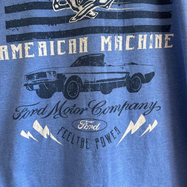 FORD フォード Tシャツ XL 青 アメ車