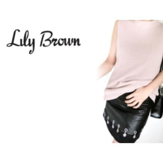 リリーブラウン(Lily Brown)のLily Brown レザースカート 黒(ミニスカート)