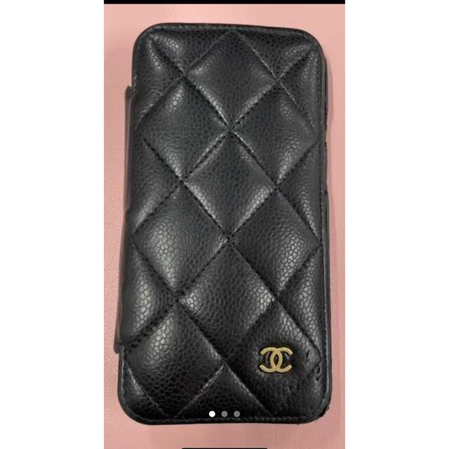 CHANEL(シャネル)のiPhone12Pro  CHANELキャビアスキン スマホ/家電/カメラのスマホアクセサリー(iPhoneケース)の商品写真