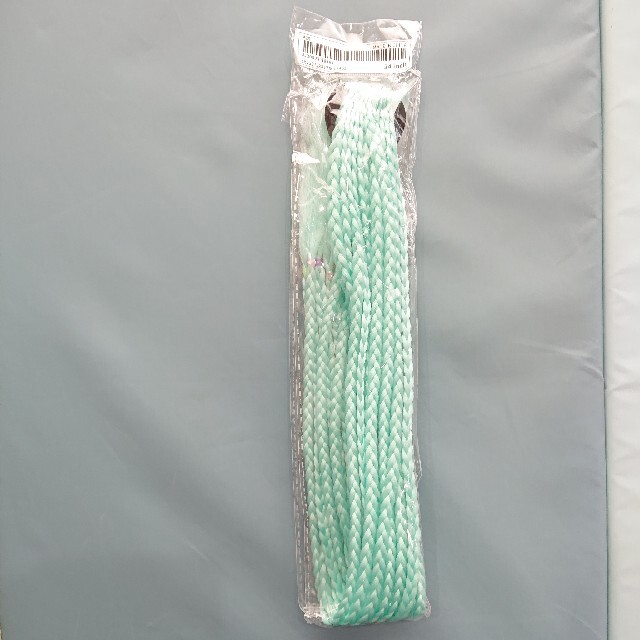 エクステ 三つ編み  ブレイズ  編み込み ライトグリーン  ロング レディースのウィッグ/エクステ(その他)の商品写真