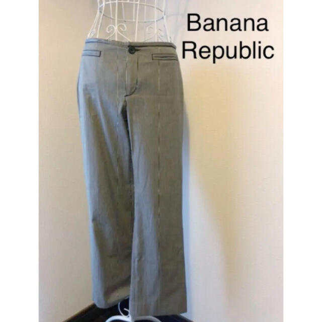 Banana Republic(バナナリパブリック)のBanana Republic バナナリパブリック ストライプ ワイドパンツ 4 レディースのパンツ(カジュアルパンツ)の商品写真