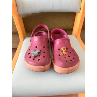 クロックス(crocs)のクロックス　パープル　18.5 190㎝(サンダル)