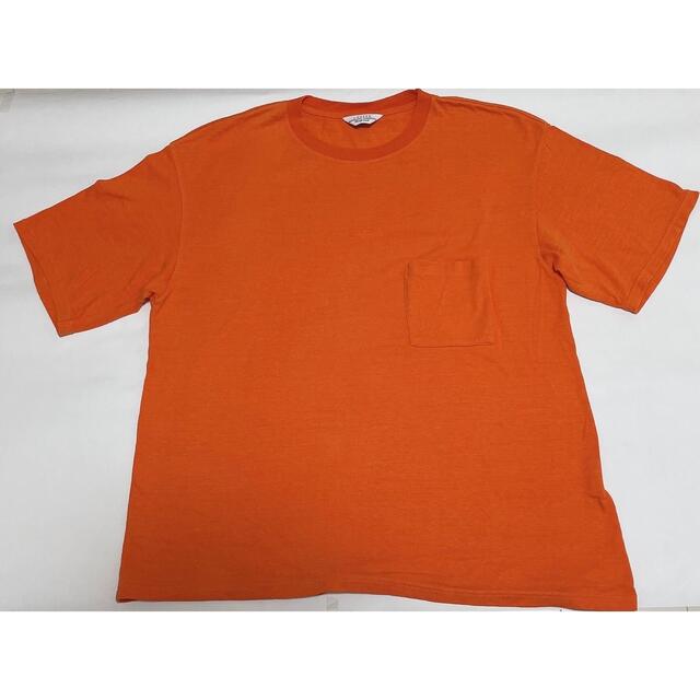 UNUSED(アンユーズド)のunused ポケットT  サイズ2 オレンジ　 メンズのトップス(Tシャツ/カットソー(半袖/袖なし))の商品写真