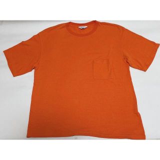 アンユーズド(UNUSED)のunused ポケットT  サイズ2 オレンジ　(Tシャツ/カットソー(半袖/袖なし))