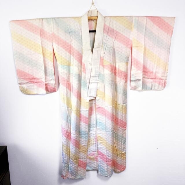 女性用 単衣 長襦袢 無双袖 / 正絹 身丈133㎝ 裄65.5㎝ の通販 by はこ