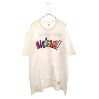 シュプリーム(Supreme)のSUPREME シュプリーム 21AW×WTAPS ダブルタップス Sic'em! Tee フロントプリント半袖Tシャツ ホワイト(Tシャツ/カットソー(半袖/袖なし))