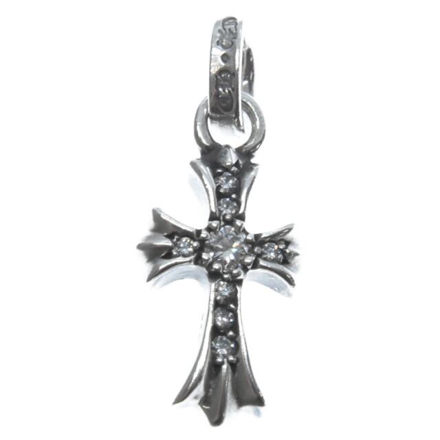 CHROME HEARTS クロムハーツ CRS BBYFAT P/DMND/ベイビーファット PAVEダイヤネックレストップ チャーム シルバー 【国内ギャランティ付き】