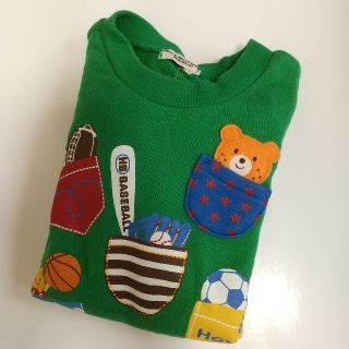 ホットビスケッツ(HOT BISCUITS)のミキハウス ホットビスケッツ トレーナー グリーン(Tシャツ/カットソー)