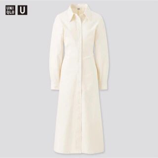 ユニクロ(UNIQLO)のUNIQLO U☆ロングシャツワンピース(ロングワンピース/マキシワンピース)