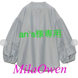 ミラオーウェン(Mila Owen)の✳️新品MilaOwenスタンドカラータックスリーブブラウス(シャツ/ブラウス(長袖/七分))