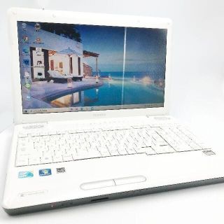 東芝 - 【セットアップ済み】 入門用 ホワイト ノートパソコン