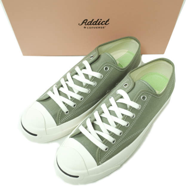 CONVERSE ADDICT コンバースアディクト JACK PURCELL CANVAS ジャックパーセル キャンバス 1CL858 US8(26.5cm) KHAKI ローカット スニーカー シューズ【新古品】【CONVERSE ADDICT】