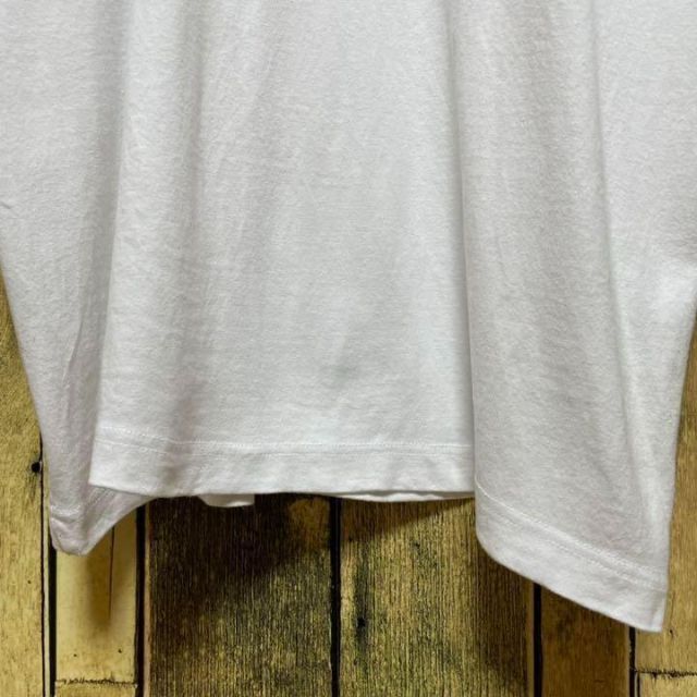 X-girl(エックスガール)の《人気デザイン》X-girl 白☆Tシャツ L 刺繍 リンガー レディースのトップス(Tシャツ(半袖/袖なし))の商品写真