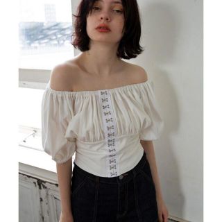 スナイデル(SNIDEL)のmangata Gardenia hook blouse(シャツ/ブラウス(半袖/袖なし))