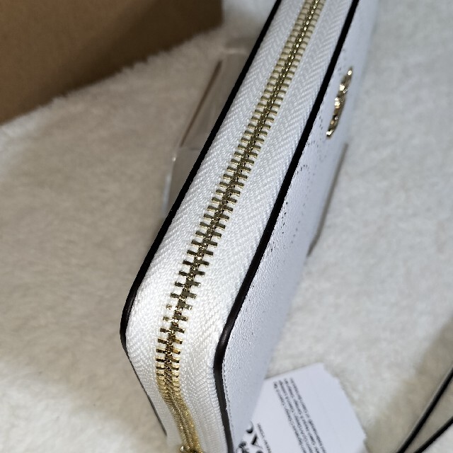 coach コーチ 長財布 パンチング ホワイト アウトレット 正規品