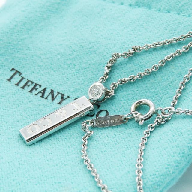 ティファニー ホワイト ゴールド T&CO1p ダイヤ ネックレス AA93