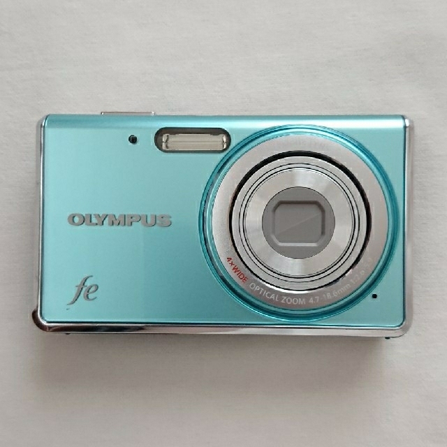 OLYMPUS(オリンパス)のOLYMPUS FE-4020 コンパクトデジタルカメラ ライトブルー スマホ/家電/カメラのカメラ(コンパクトデジタルカメラ)の商品写真