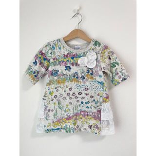 ハッカベビー(hakka baby)のhakka baby ハッカベビー　チュニック　トップス　５分丈　90サイズ(Tシャツ/カットソー)