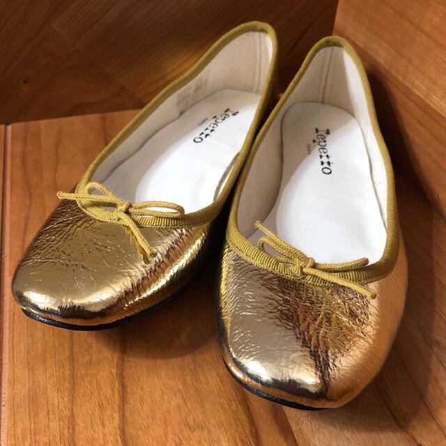 repetto - レペット repetto バレーシューズ ゴールド 37サイズの通販 ...