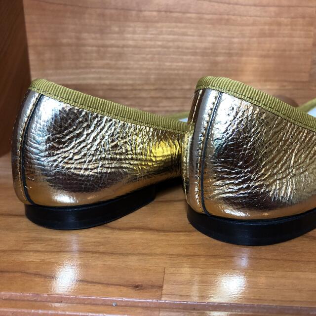 repetto(レペット)のレペット　repetto　バレーシューズ　ゴールド　37サイズ レディースの靴/シューズ(バレエシューズ)の商品写真