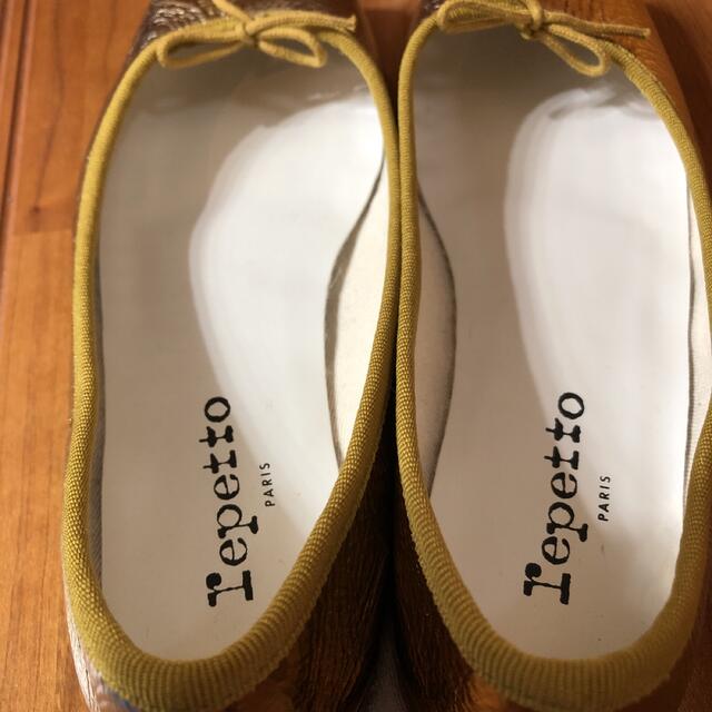 repetto(レペット)のレペット　repetto　バレーシューズ　ゴールド　37サイズ レディースの靴/シューズ(バレエシューズ)の商品写真