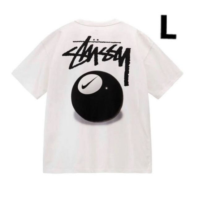 Tシャツ/カットソー(半袖/袖なし)Stussy × Nike SS 8 Ball T-Shirt White L