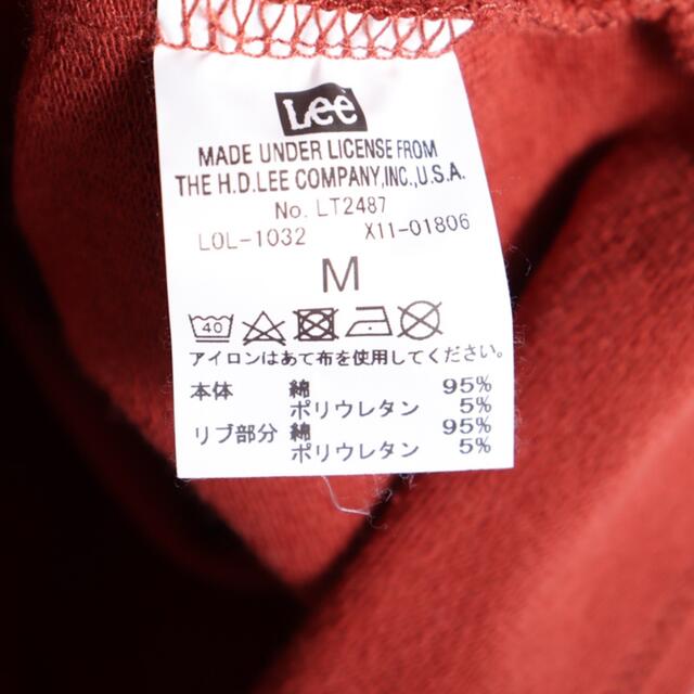 Lee(リー)のLee ワンポイントロゴTシャツ メンズ M レッド　オレンジ　リー　トップス メンズのトップス(Tシャツ/カットソー(半袖/袖なし))の商品写真