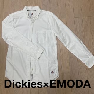 ディッキーズ(Dickies)の【新品未使用】Dickies×EMODAコットンシャツ (白)(シャツ/ブラウス(長袖/七分))