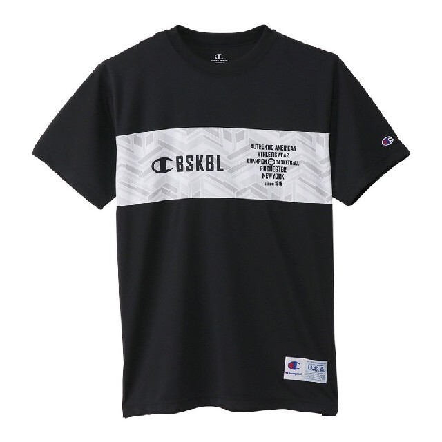 Champion(チャンピオン)の新品 希少 XL Champion USA バスケットボール Tシャツ 黒 メンズのトップス(Tシャツ/カットソー(半袖/袖なし))の商品写真