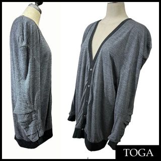 トーガ(TOGA)のトーガ トーガアーカイブス ドロップショルダー 変形 スリーブ カーディガン M(カーディガン)