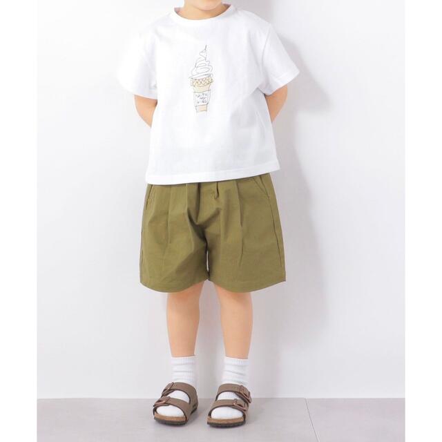 SHIPS KIDS(シップスキッズ)のSHIPS any新品新作ドローイング プリント半袖TシャツS(110-120) キッズ/ベビー/マタニティのキッズ服女の子用(90cm~)(Tシャツ/カットソー)の商品写真