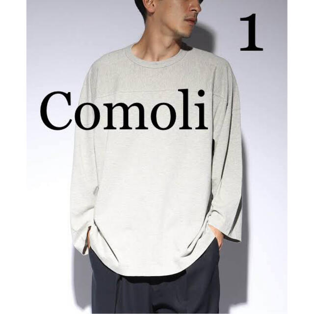 COMOLI コモリ フットボールTシャツ - Tシャツ/カットソー(七分/長袖)