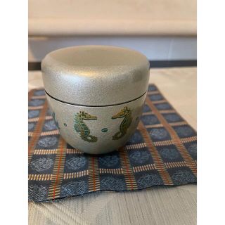 【茶道具/中棗 なつめ茶器】　タツノオトシゴ(その他)