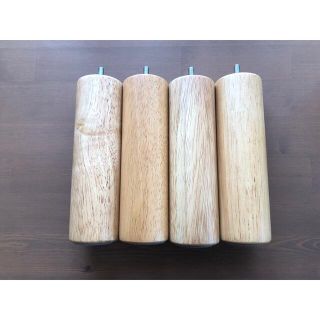 ムジルシリョウヒン(MUJI (無印良品))の無印良品　木製脚 20cm/ナチュラル(M8) 4本組(脚付きマットレスベッド)