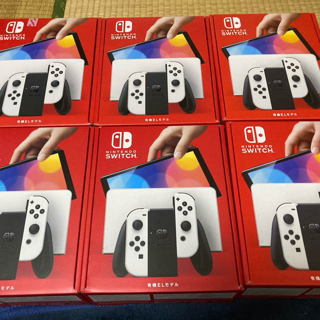 Switch 有機el ホワイト　6台本体のみパッケージ種類